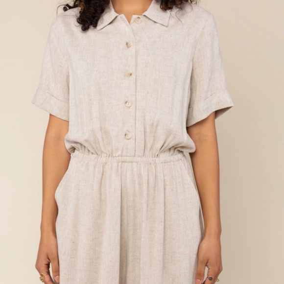 NLT Linen Jumpsuit - Picture 3 of 3